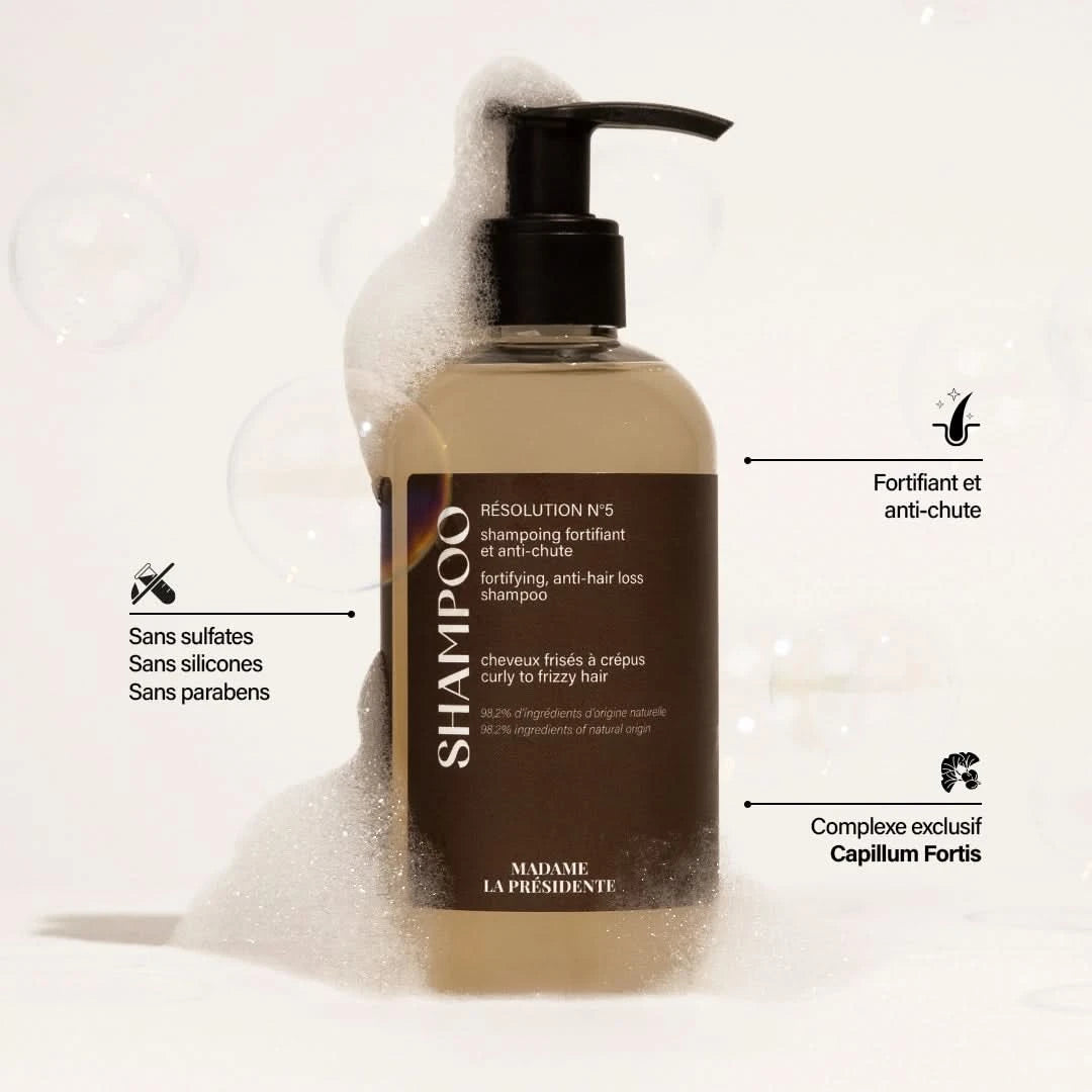 Anti-Hair Loss and Strengthening Shampoo for Curly to Kinky Hair - Resolution No. 5
