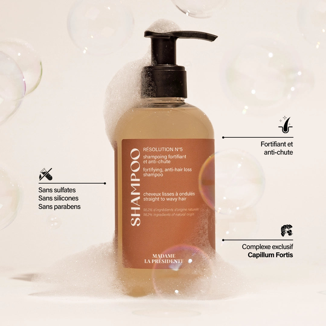 Anti-hair loss shampoo | Set 2 Resolution n°5 Straight to Wavy Hair
